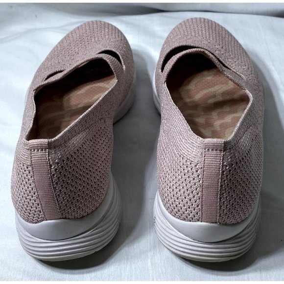 Skechers Seager Power Hitter Knit Mesh Pink Mary Janes Women's 8 - Picture 4 of 6